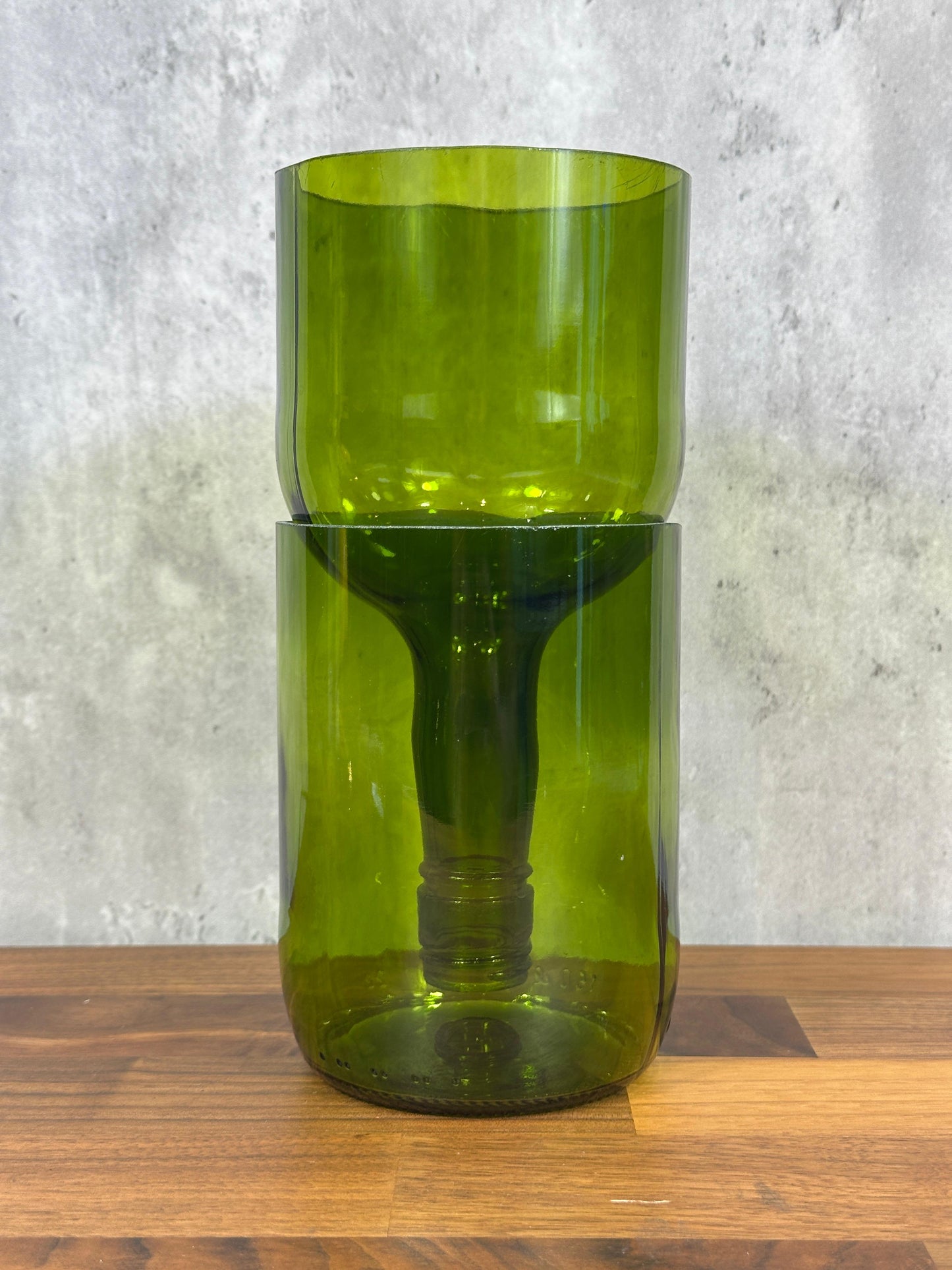 Engraved Bottle Planter -cool beaver (1.5 litre wine)
