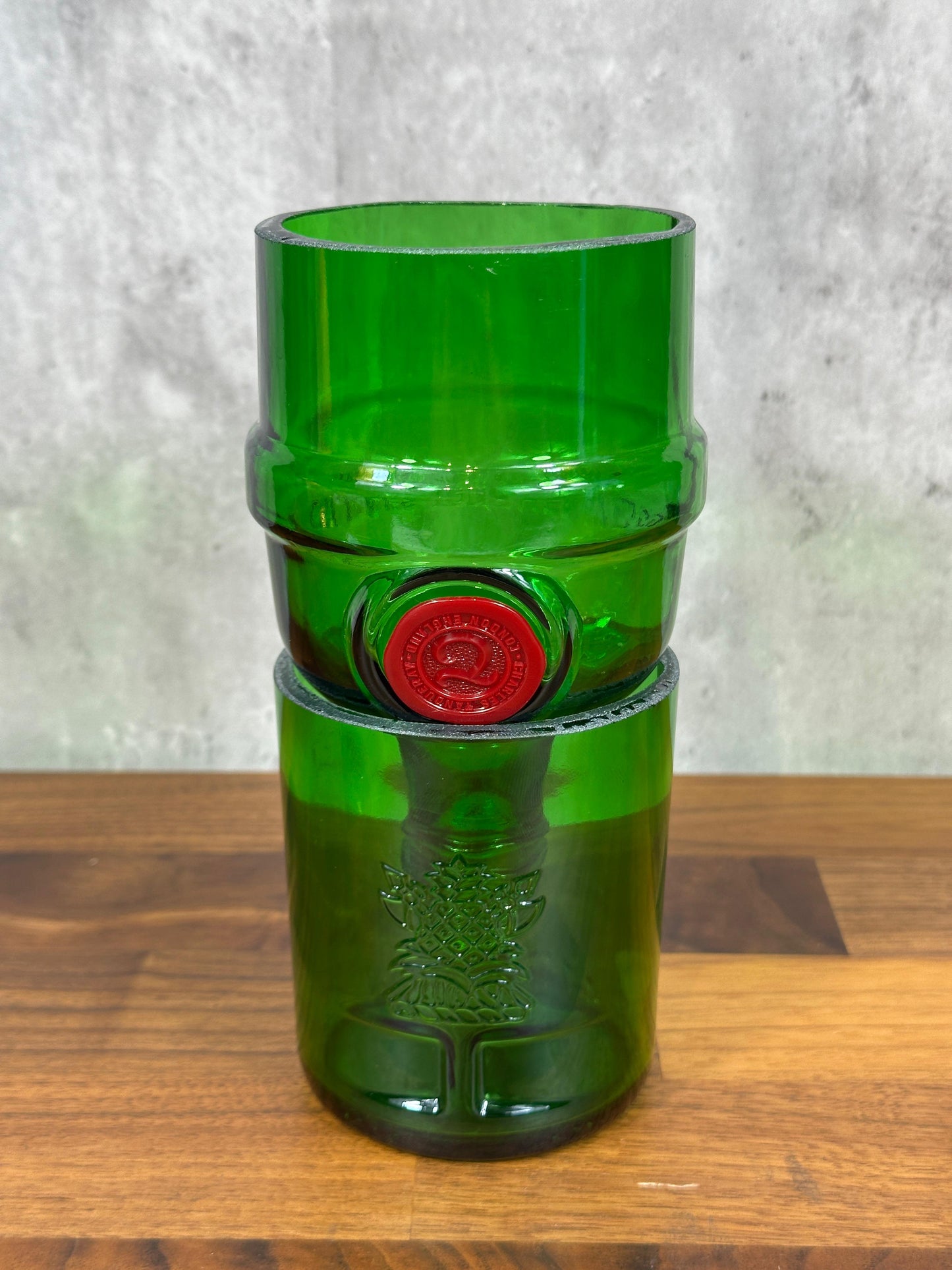 Recycled Bottle Planter (Tanqueray)