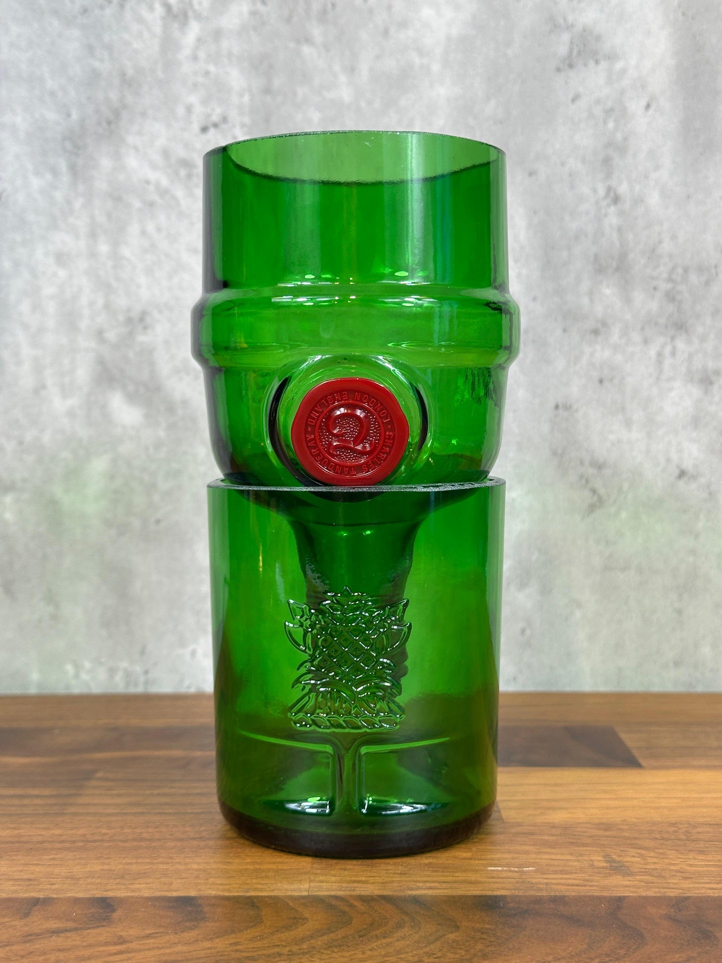 Recycled Bottle Planter (Tanqueray)
