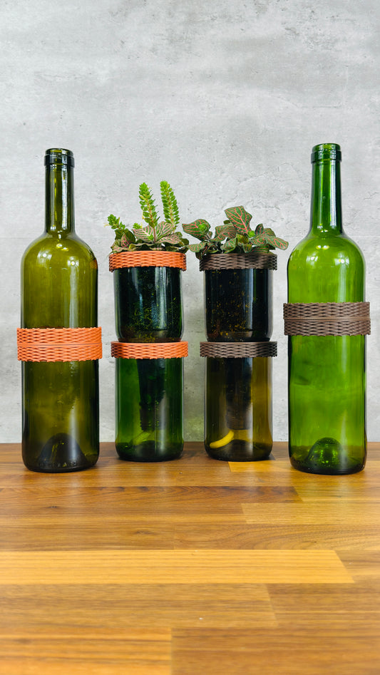 Upcycled Wine Planter (750ml)