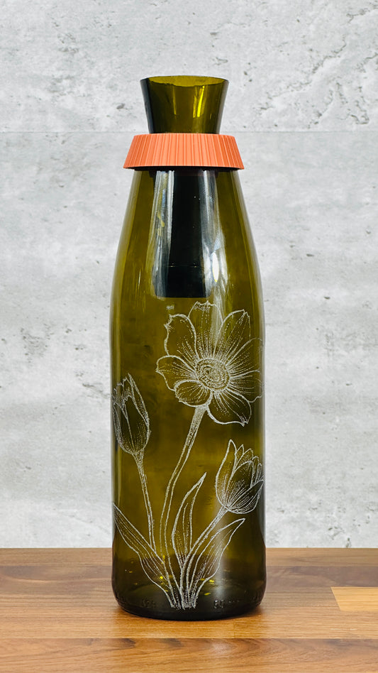 Upcycled Vase - ENGRAVED